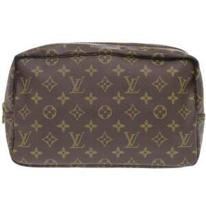 LOUIS VUITTON Brown Monogram Pouch